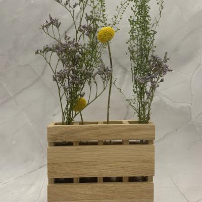 Vase mit Reagenzgläschen aus Kunststoff