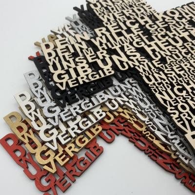 Vater Unser Wortkreuz Farbauswahl im Detail