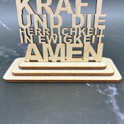 Vater Unser mit Sockel